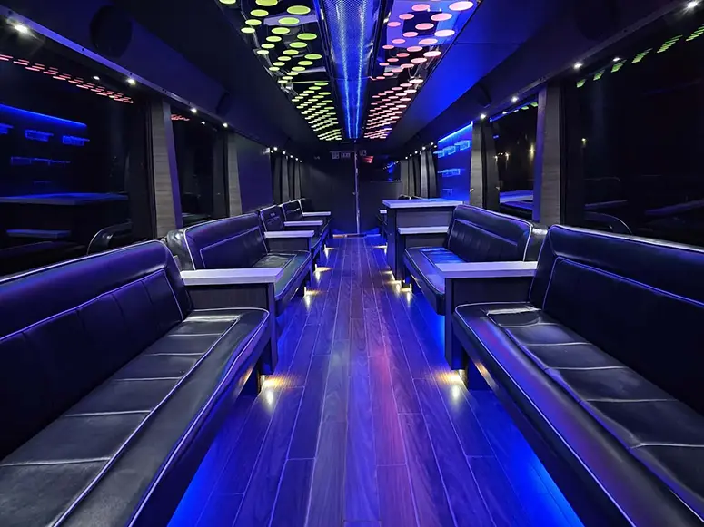 Birthday party bus rental with professional driver included